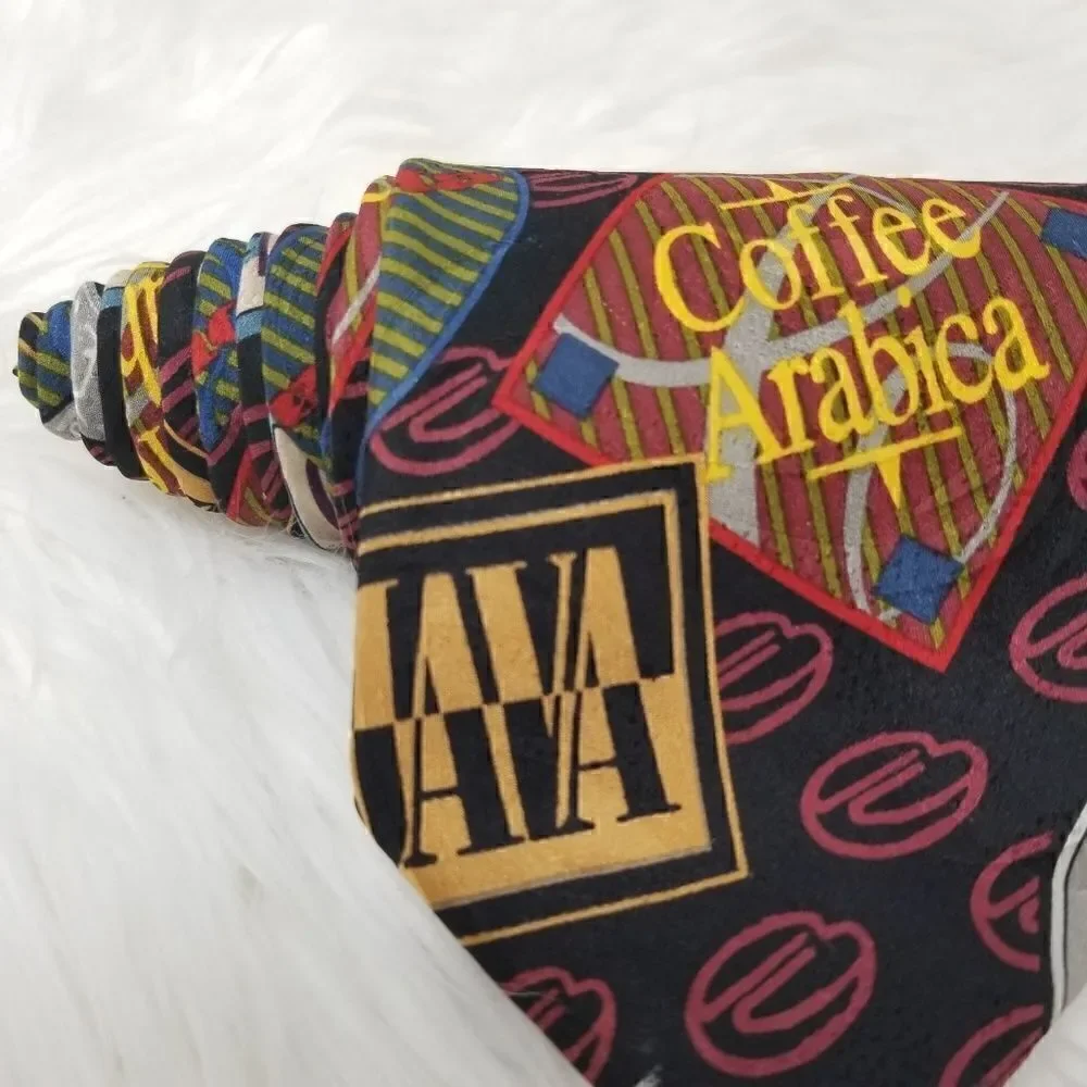 Ralph Marlin RM Style Coffee Labels Tie Espresso
